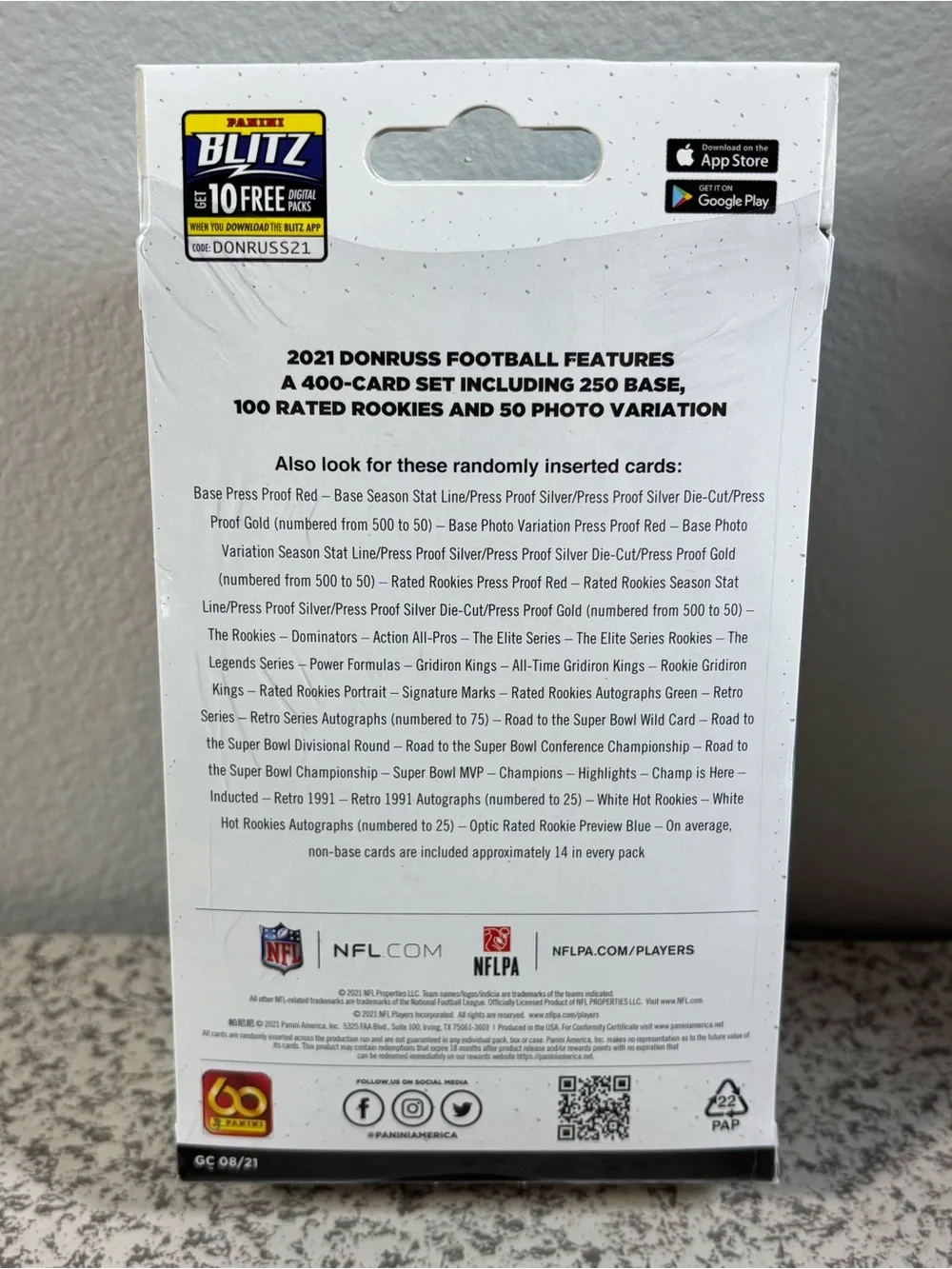 2021 Panini Donruss Hanger Box NFL Football Cards New